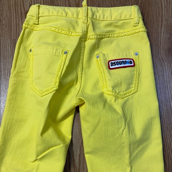 DSQUARED2 Yellow Straight Leg Jeans - Picture 9 of 11